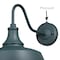Vaxcel Dorado 1 Light Dusk to Dawn Green White Farmhouse Barn Dome Outdoor Wall Lantern T0483 - alternate 7